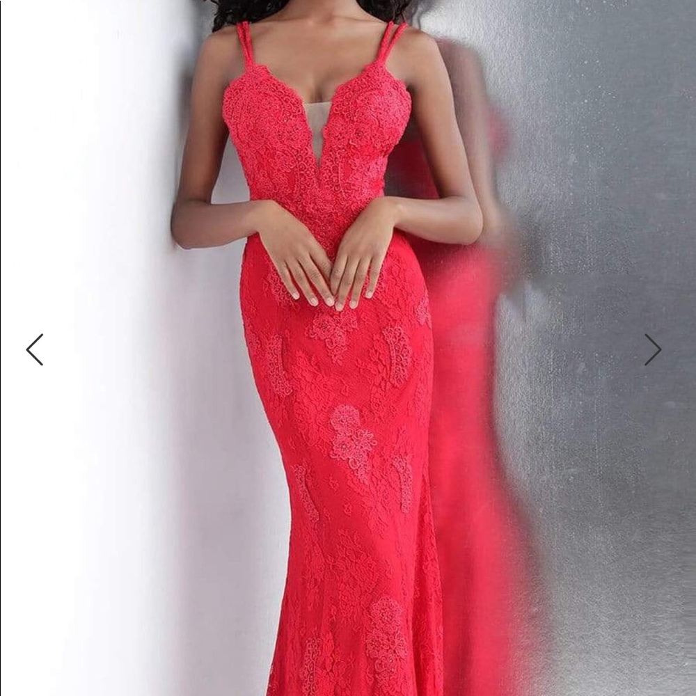 Red jovani prom dress